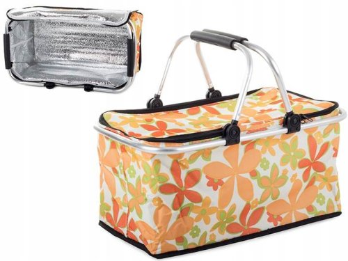 Verk 14195 Nákupní skládací košík bílý květ