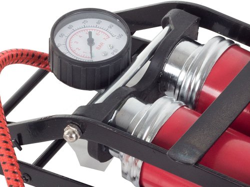 Verk 11071 Dvoupístová nožní pumpa s manometrem De-Luxe 