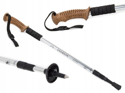 Verk 14008 Treková hůl skládací 1 ks stříbrná