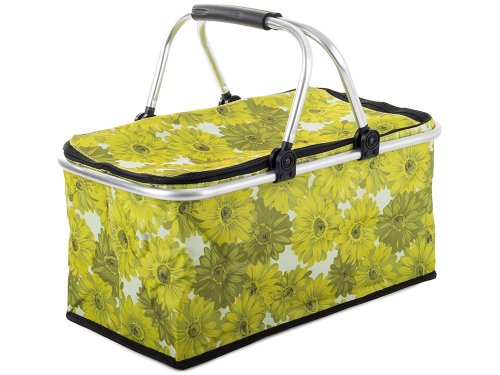 Verk 14195 Nákupný skladací košík zelený kvet