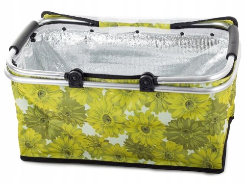 Verk 14195 Nákupný skladací košík zelený kvet