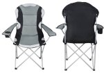 Trizand 2300 Zahradní a kempingová židle polstrovaná, šedá