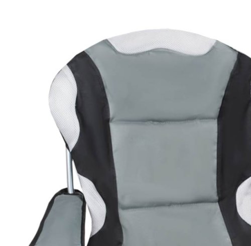 Trizand 2300 Zahradní a kempingová židle polstrovaná, šedá