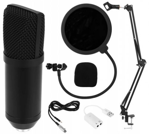 ISO 8957 Profesionálny štúdiový mikrofón pre náročných užívateľov so stojanom