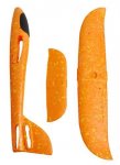 ISO 9138 Penové Hádzacie Lietadlo 37cm oranžové