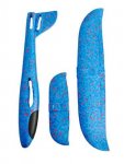 Kruzzel 9137 Pěnové Házecí Letadlo 37cm modré