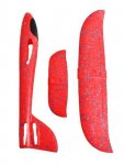 ISO 9135 Pěnové Házecí Letadlo 37cm červené