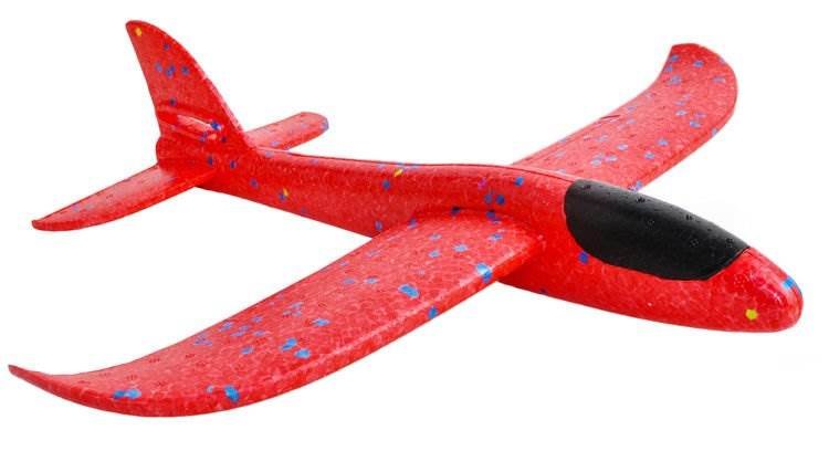 ISO 9135 Pěnové Házecí Letadlo 37cm červené