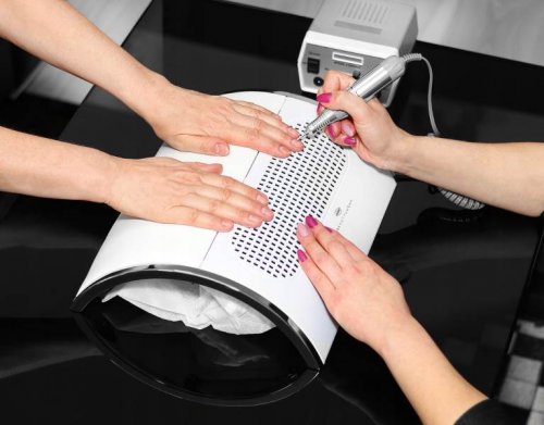 Beautylushh 8887 Odsávačka prachu na nehty 40W bílá 
