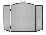 Kaminer PK013 Krbová zástena 118 x 76 cm čierna