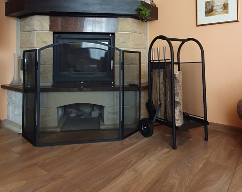 Kaminer PK013 Krbová zástena 118 x 76 cm čierna