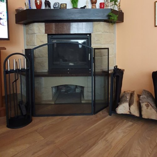 Kaminer PK013 Krbová zástena 118 x 76 cm čierna