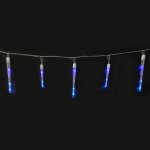 GT E23A Vianočné LED osvetlenie cencúle 20ks modrá 6m