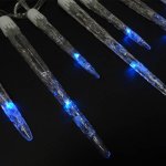 GT E23A Vianočné LED osvetlenie cencúle 20ks modrá 6m