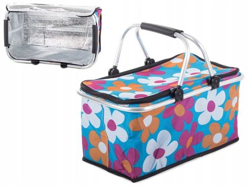 Verk 14195 Nákupní skládací košík modrý květ