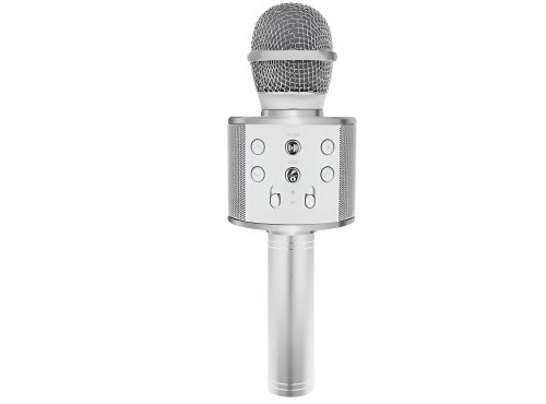 WSTER WS-858 Karaoke bluetooth mikrofon stříbrný