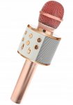 WSTER WS-858 Karaoke bluetooth mikrofon růžová