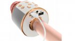 WSTER WS-858 Karaoke bluetooth mikrofon růžová