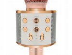 WSTER WS-858 Karaoke bluetooth mikrofon růžová