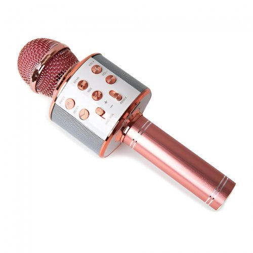 WSTER WS-858 Karaoke bluetooth mikrofon růžová