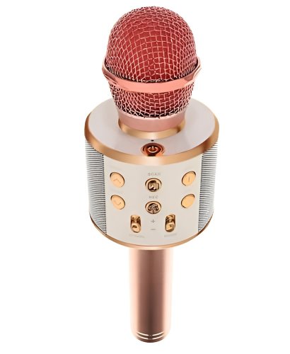 WSTER WS-858 Karaoke bluetooth mikrofon růžová