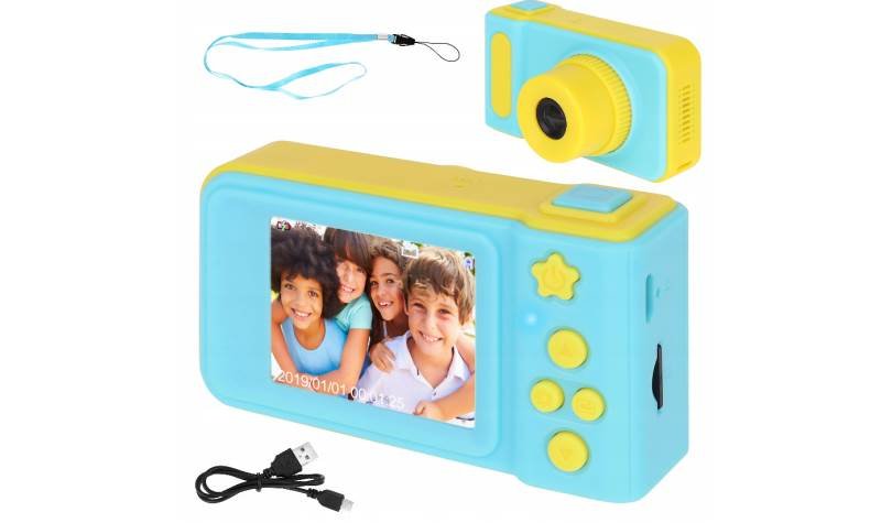 ISO 8941 Detský digitálny fotoaparát 2GB modro žltá