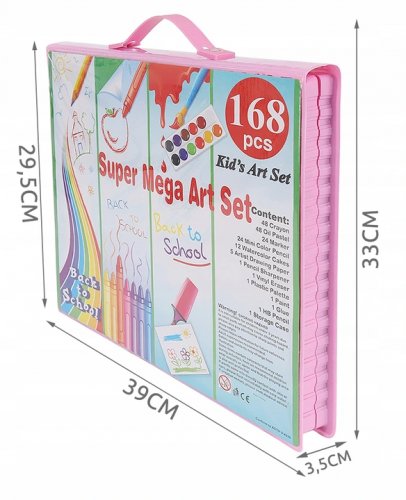 Maaleo 9174 Výtvarná sada Mega Art Set 168 ks růžová