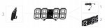 ISO 9143 Digitální LED hodiny černá