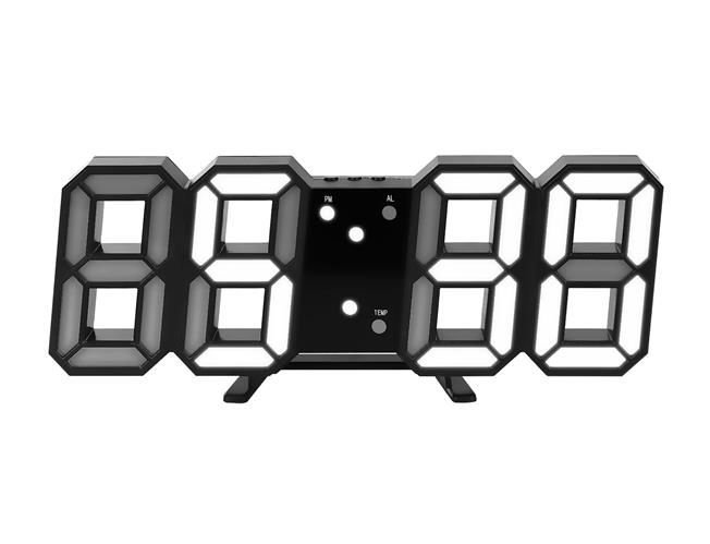 ISO 9143 Digitální LED hodiny černá