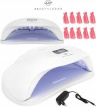 Beautylushh SunX Plus UV Lampa 36 LED 72W s klipy bílá