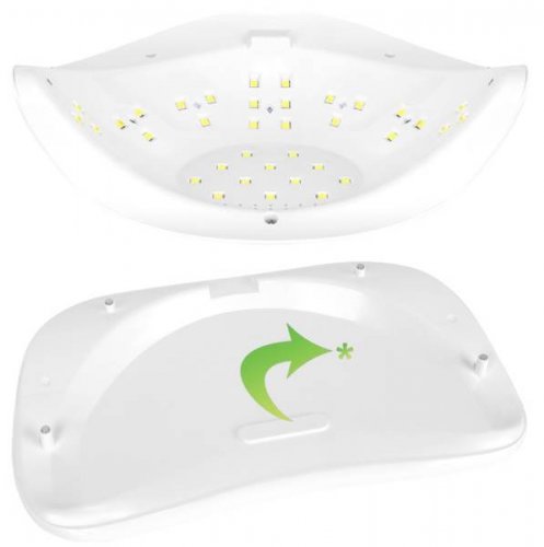 Beautylushh SunX Plus UV Lampa 36 LED 72W s klipy bílá
