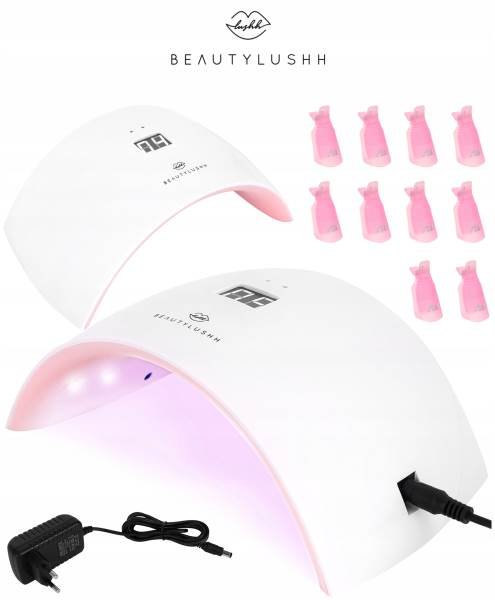 Beautylushh Sun 9S UV Lampa 15 LED 24W s klipy bílá