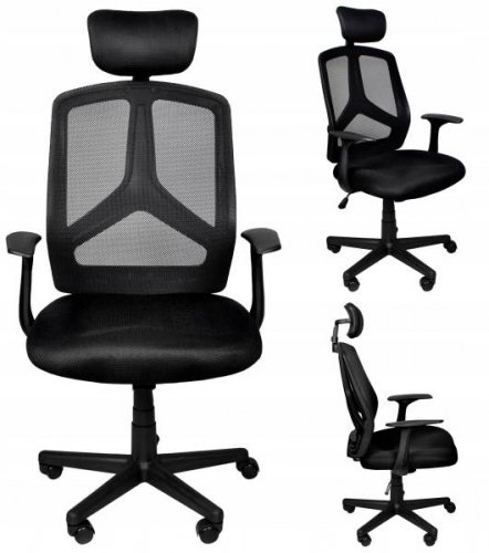 Malatec 8981 Kancelárska ergonomická stolička čierna