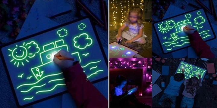 ISO 9179 Svietiace tabuľa na kreslenie GlowTab A4