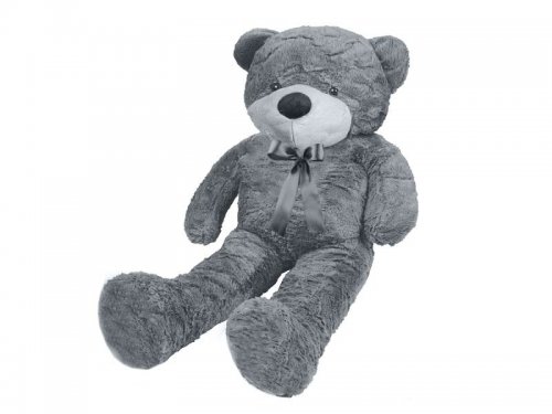 Velký plyšový medvěd šedý 100 cm