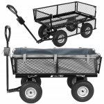 Malatec 9038 Zahradní vozík s výklopnými boky nosnost 600 Kg 