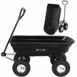 Malatec 9043 Záhradný prepravný vozík výklopný 350 Kg čierna
