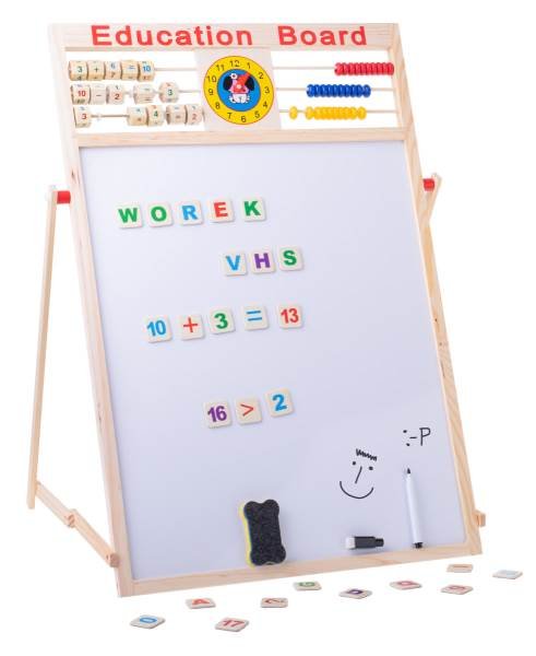 KIK KX6901 Multifunkční oboustranná tabule pro děti 63,5 x 47cm 