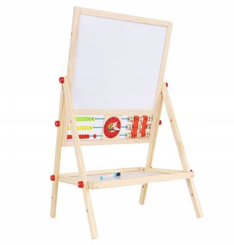 Kruzzel 9449 Multifunkční oboustranná tabule pro děti 42 x 32,5 cm