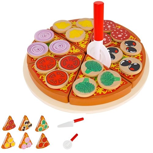 Kruzzel 9354 Dřevěná krájecí pizza PIZZA 21cm