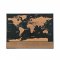 Malatec Veľká Stieracia mapa sveta s vlajkami Deluxe 82 x 59 cm čierna