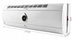 Malatec 9010 Vzduchová clona 2000W bílá