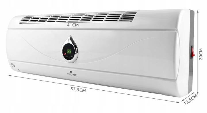 Malatec 9010 Vzduchová clona 2000W bílá