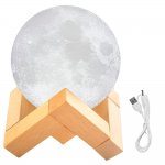 ISO 9509 3D Lampička mesiac Moon Light 8 cm