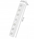 ISO 9111 LED Osvětlení s pohybovým senzorem 6 LED, 3x AAA