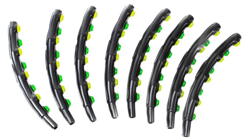 ISO 370 Masážní obruč Hula hoop dvojité magnety