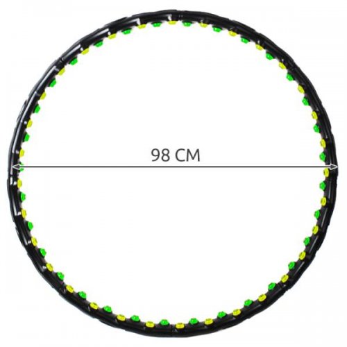 ISO 370 Masážní obruč Hula hoop dvojité magnety