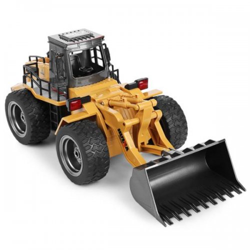 HUINA 1520 RC Buldozer s kovovou lžící 6CH, 2,4GHz 1:18