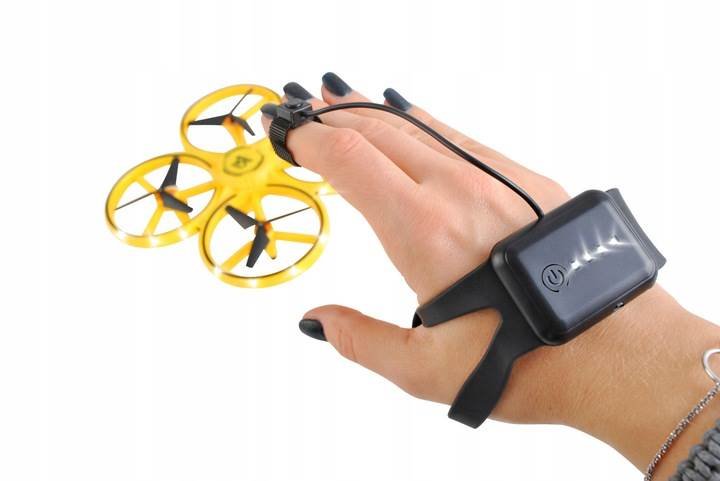 ISO 9506 Dron Tracker LED s ovládaním rukou 2.4GHz žltá