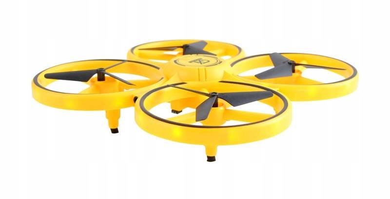 ISO 9506 Dron Tracker LED s ovládáním rukou 2.4GHz  žlutá